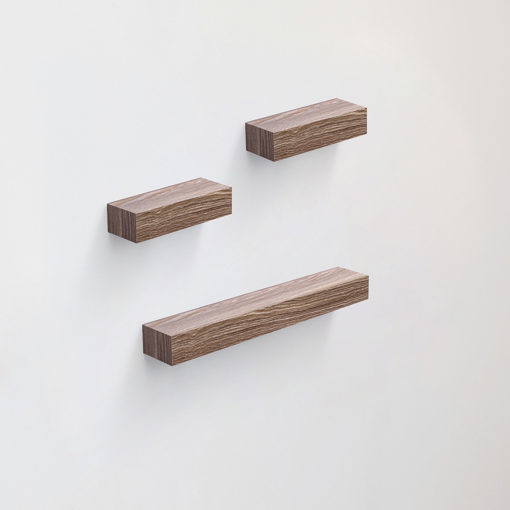 Floating Shelves 23.6" Wall Mounted Wood Shelves For Bathroom, Bedroom, Living Room, Kitchen, Hanging Shelf For Books/Storage/Decor With Invisible Brackets, Maple Light Gray_maomaolike.com